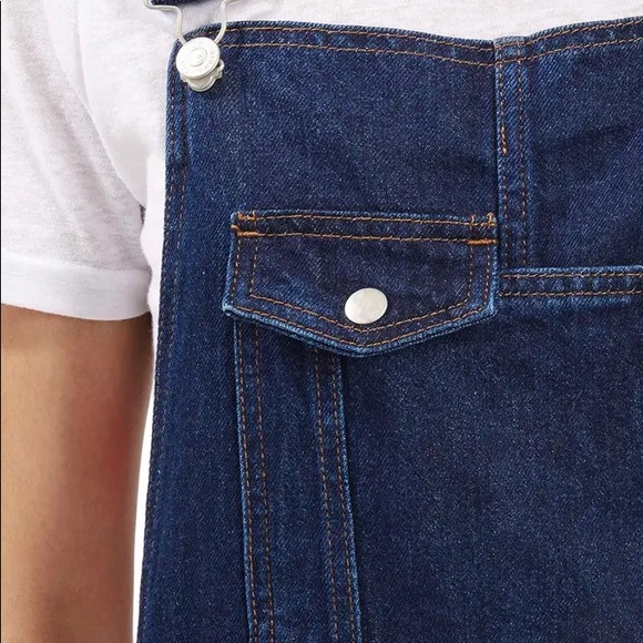 TopShop Moto Slim Denim Overalls - Picture 3 of 12
